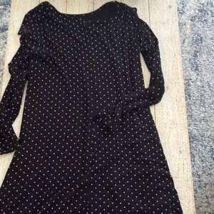 Old Navy Black and White Polka Dot Dress